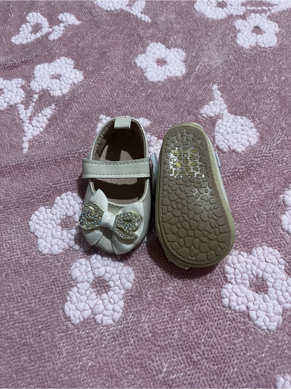 Toddler White Bow Mary Jane Shoes